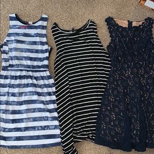 3 women’s dresses